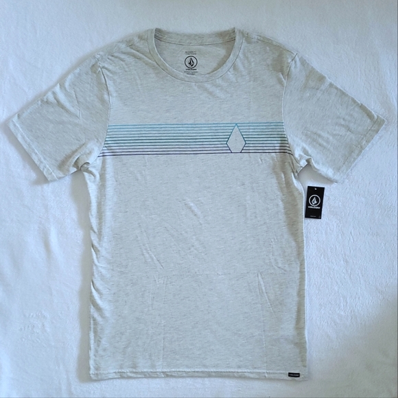 Volcom💎 Heather Grey "Optic"👁 Graphic Tee👕 - NWT - Picture 10 of 14